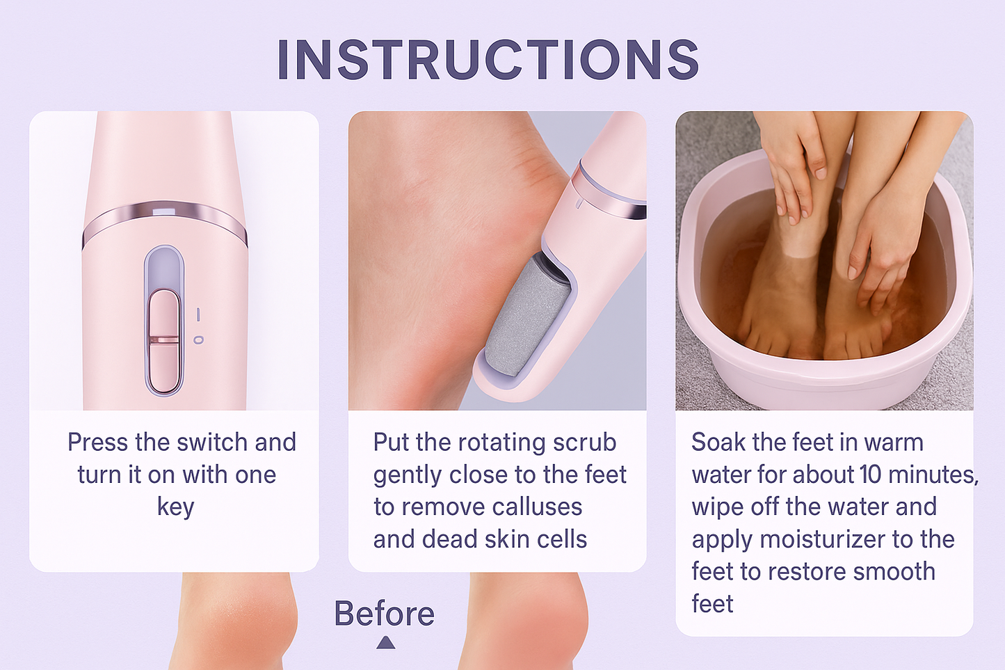 SmoothFeet Electric Dry Skin Remover